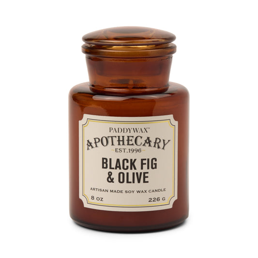 Apothecary 8oz./226g Glass Jar Candle - Black Fig & Olive