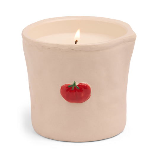 Bistro 8oz Embossed Ceramic Vessel - Tomato