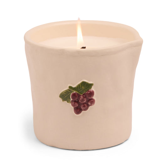 Bistro 8oz Embossed Ceramic Vessel - Grapes