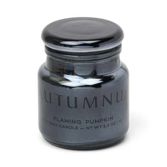 Chroma 2.5oz/71g Autumnus Metallic Glass Candle - Flamin' Pumpkin