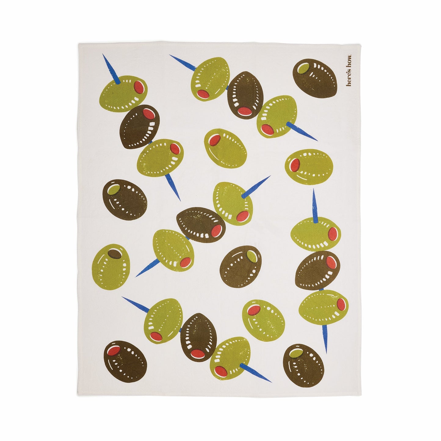 The Emmy Tea Towel - Olives