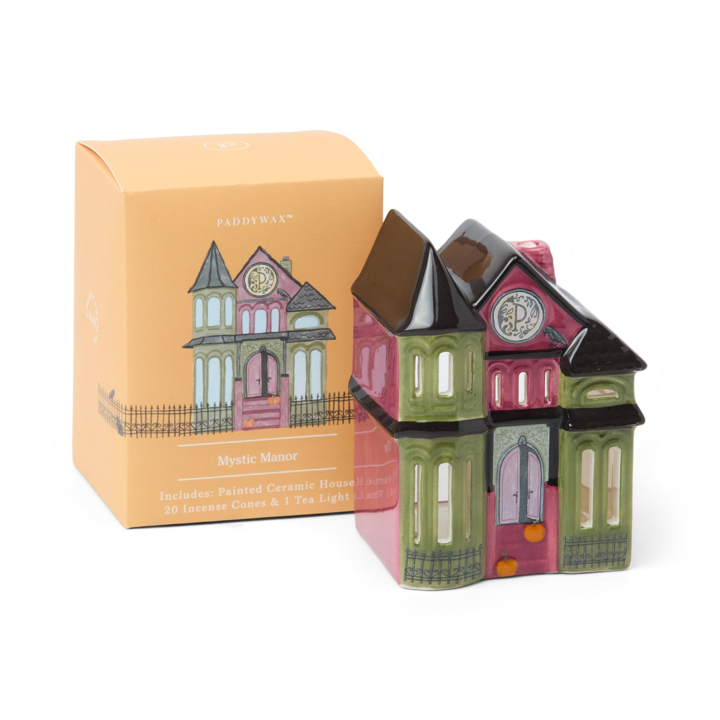 No. 08 Mystic Manor Style Incense & Tea Light Holder (1 Tea Light & 20 Incense Cones)
