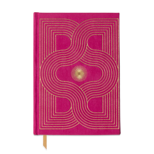 Suedette Hardcover Radiant Journal - Fuchsia (FSC Mix Credit)