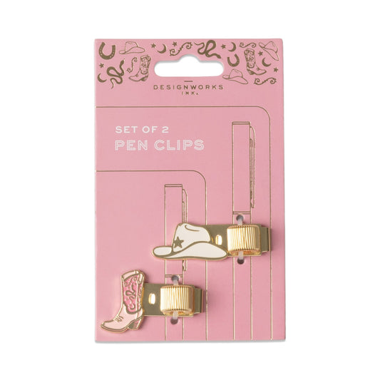 Pen Clips - Cowgirl Hat + Boot (set of 2)