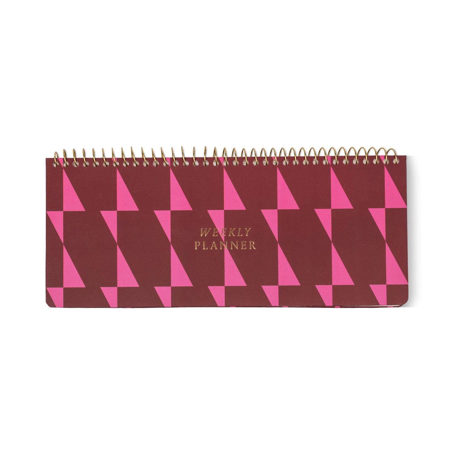 Weekly Planner Pad - Burgundy + Pink